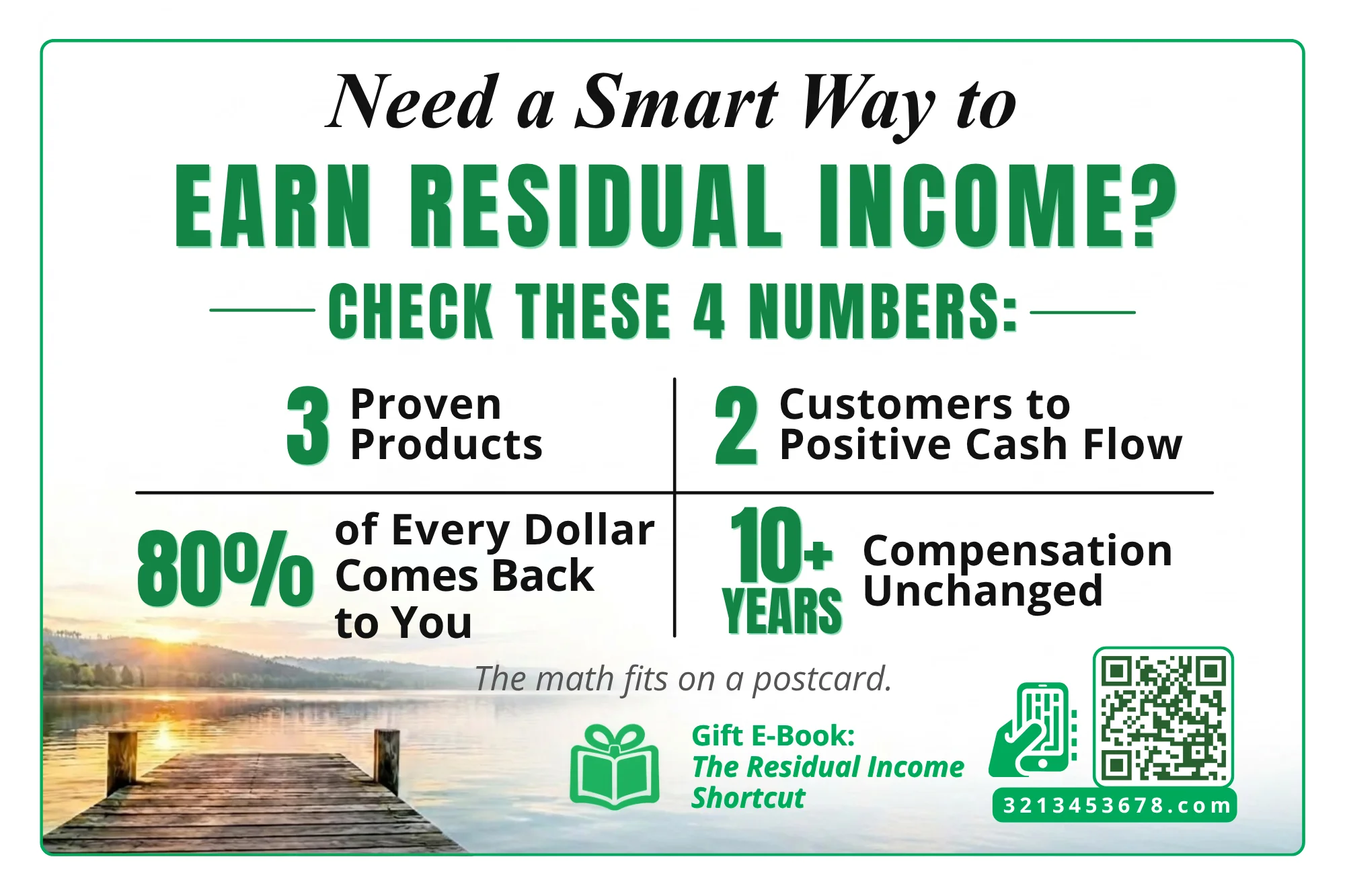 The postcard you received: Need a smart way to earn residuals?
